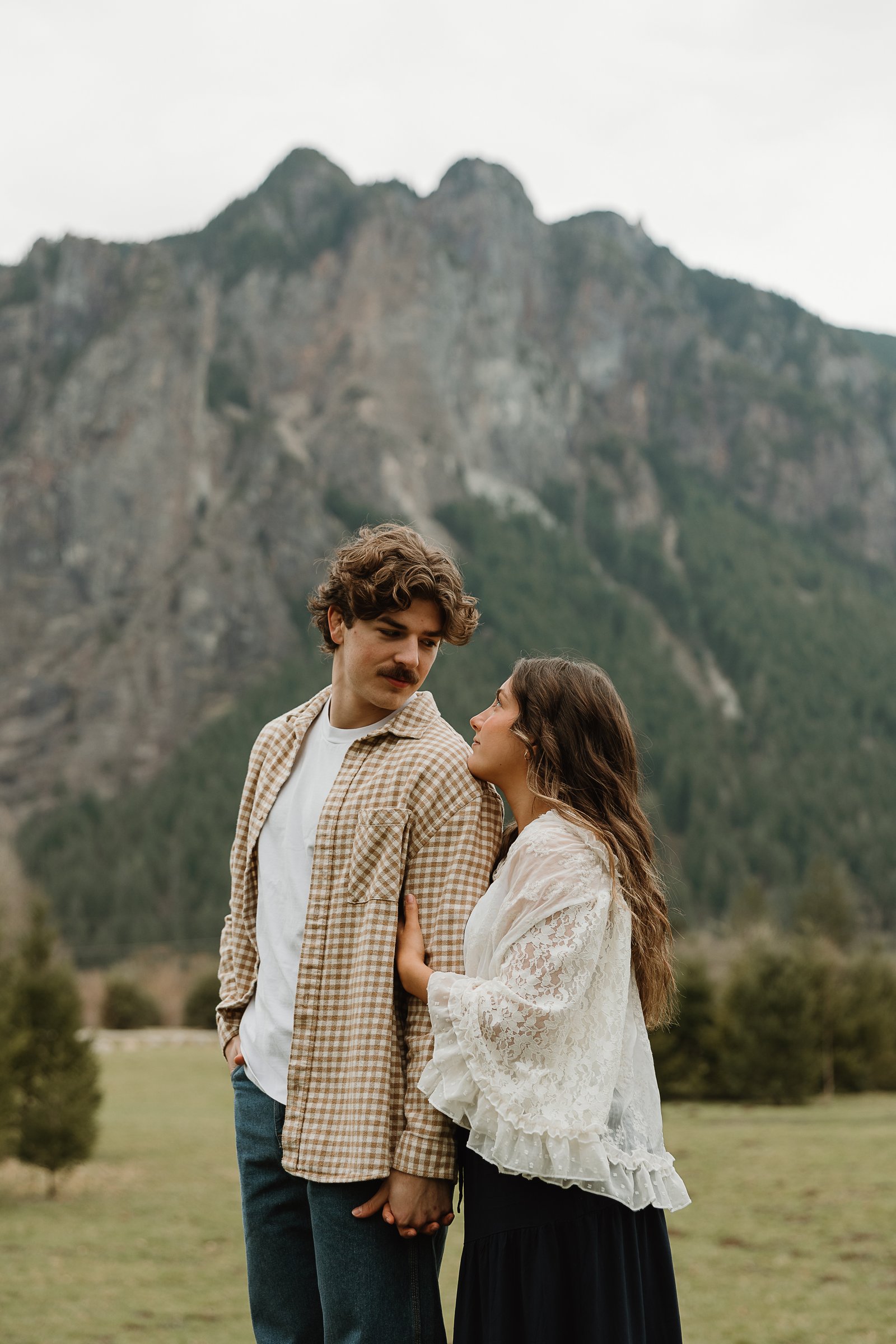 Couple holding hands